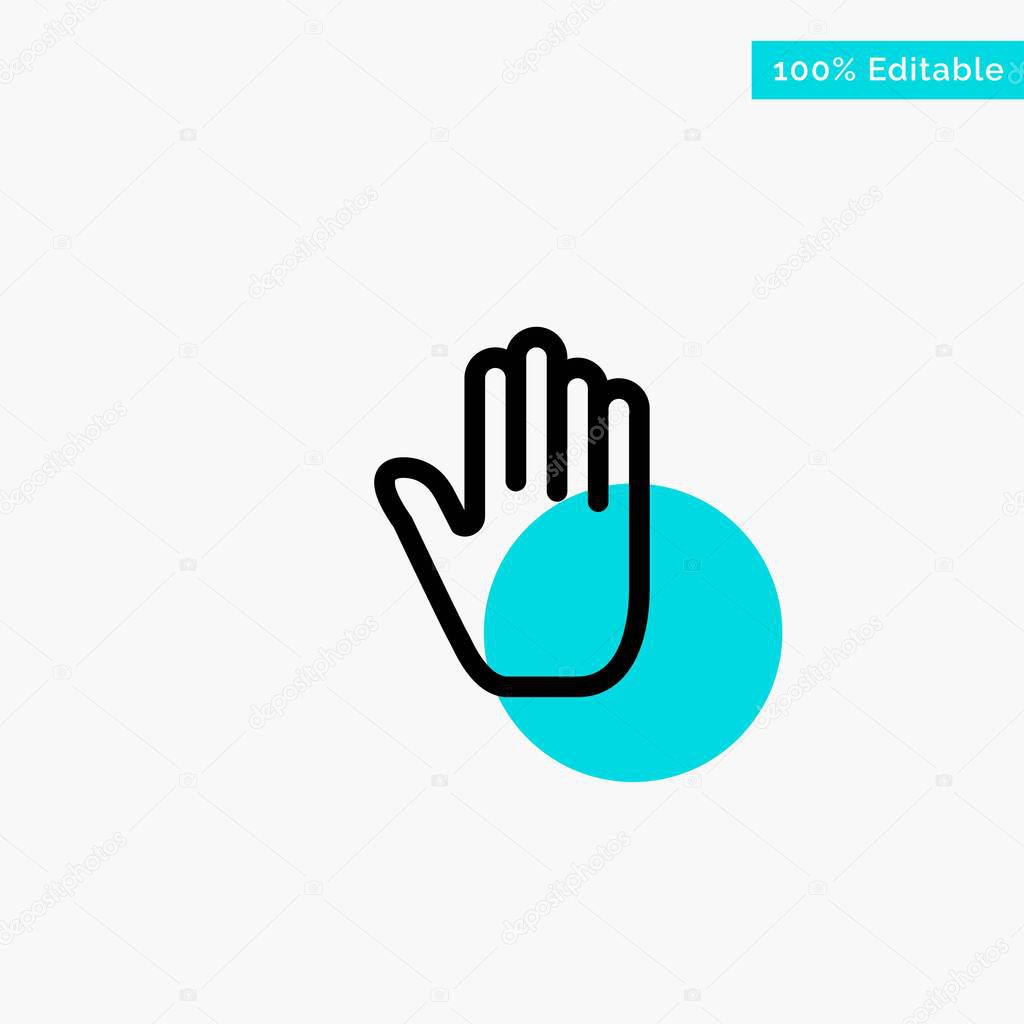 Body Language, Gestures, Hand, Interface, turquoise highlight ci