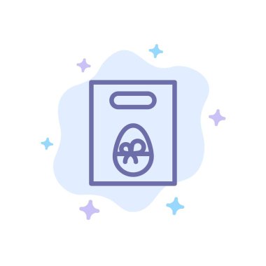 Ağırlık, Yumurta, Hediye, Soyut Bulut Arka Plan Paskalya Mavisi Simgesi