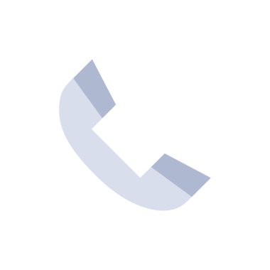 Arama, Telefon, Zil, Telefon Düz Renk Simgesi. Vektör simgesi banne