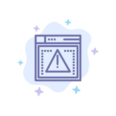 Soyut Bulut Arka Planında Bilgi İşlem, Kodlama, Hata Mavi Sonu