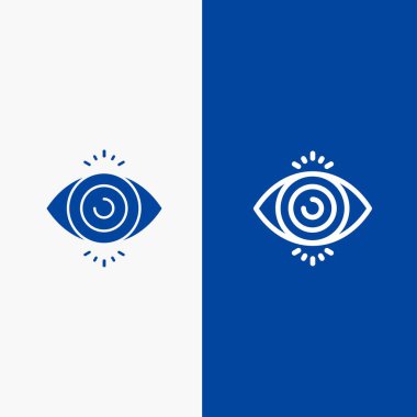 Göz Testi, Arama, Bilim Hattı ve Katı Simge Mavi Sancak 