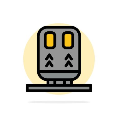 Geri, Demiryolu, Tren, Taşımacılık Soyut Çember Arkaplanı 