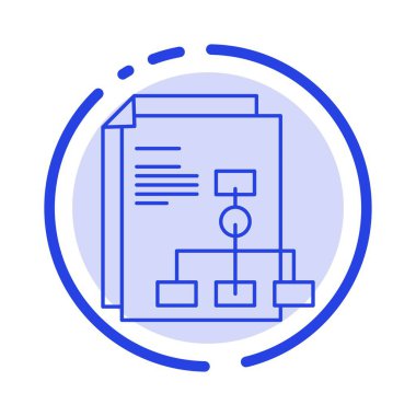 Sunum, Grafik, Fatura, Mavi Noktalı Satır Simgesi Raporu