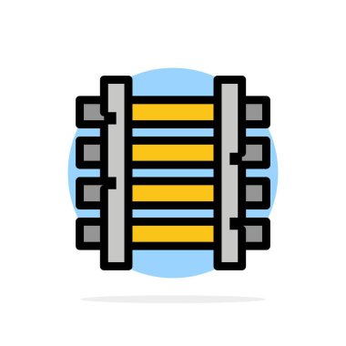 Demiryolları, İstasyon, Tren, Ulaşım Soyut Daire Backgro