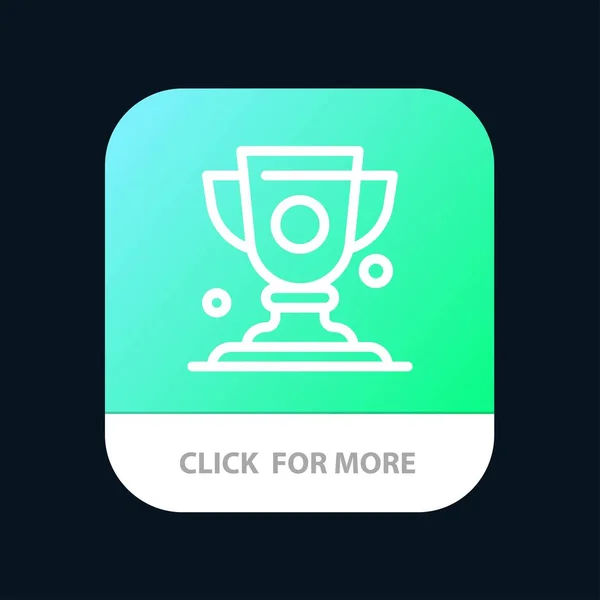 Realizzazione, Coppa, Premio, Trofeo Mobile App Button. Android e io — Vettoriale Stock