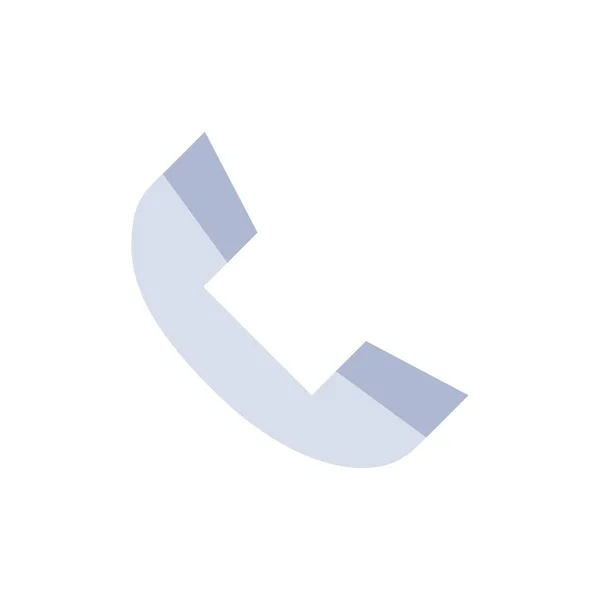 Bel, telefoon, ring, telefoon platte kleur pictogram. Vector Icon Banne — Stockvector