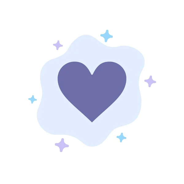Coração Amor Tipo Ícone Azul Twitter Fundo Nuvem Abstrato —  Vetores de Stock