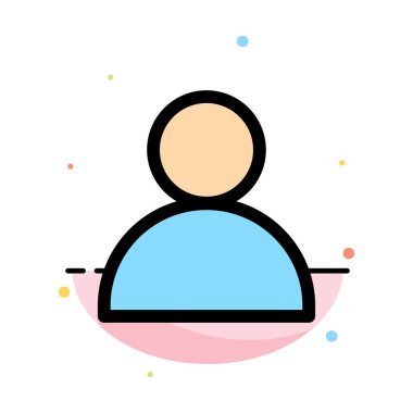 Kişiler, Yele, Twitter Soyut Düz Renk Simgesi Şablonu