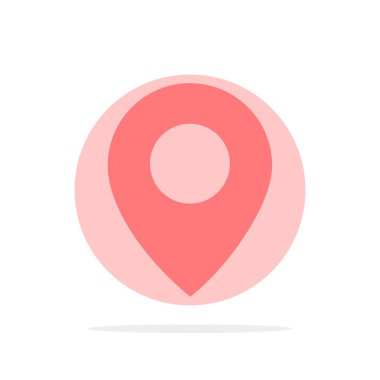 Twitter, Konum, Harita Soyut Daire Arka Plan Düz renk Ico