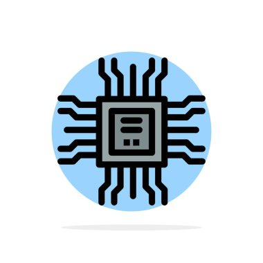 Kitap, Cpu, Öğrenme, Teknoloji Soyut Daire Arka Plan Düz 