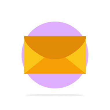 Posta, e-posta, mesaj, küresel soyut daire arka plan düz Col