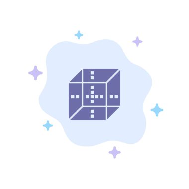 Kutu, Teslimat, Bilgi İşlem, Soyut Bulut B'de Mavi SimgeYi Gönder