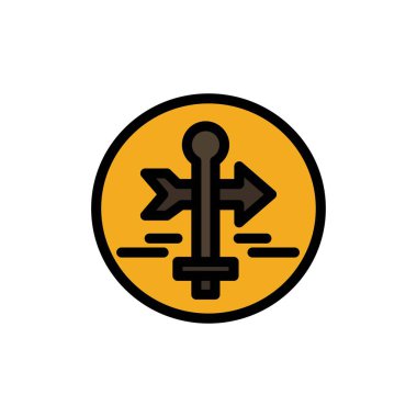 Pano, Kılavuz, Harita, Harita Işaretçisi, Seyahat Düz Renk Simgesi. Vektör 