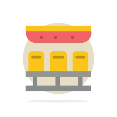 Koltuk, Tren, Ulaşım, Seyahat Soyut Daire Arka Plan 