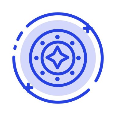 Cosmos, Galaxy, Shine, Space, Star, Universe Blue Noktalı Çizgi Li