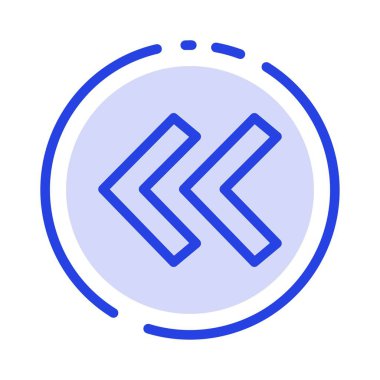 Ok, Ok, Arka Mavi Noktalı Satır Simgesi