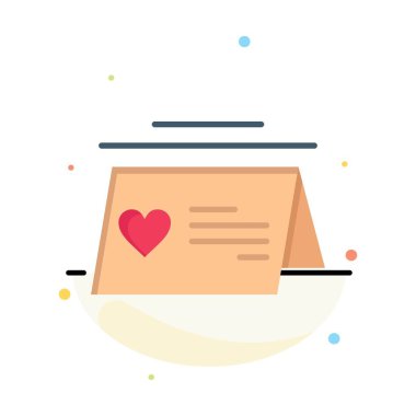 Takvim, Aşk, Evli, Düğün Soyut Düz Renk Simge Templa