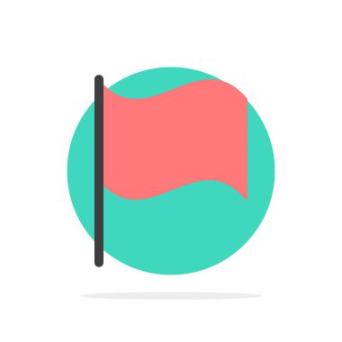 Temel, Bayrak, Ui Soyut Daire Arka Plan Düz renk Simgesi