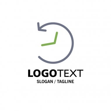 Twitter, Logo, Yenile İş Logosu Şablonu. Düz Renk