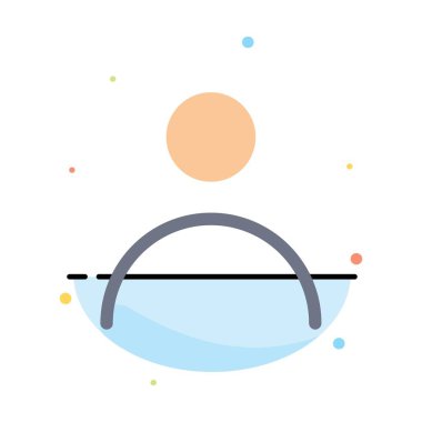 Kişisel, Kişiselleştirme, Profil, Kullanıcı Soyut Düz Renk Ico
