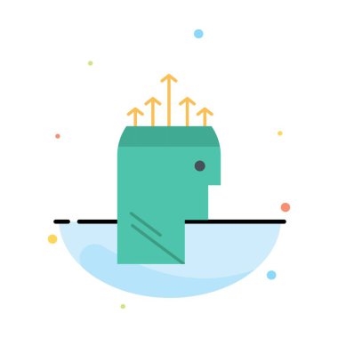 El, Hipnoz, Veri, Psikoloji Soyut Düz Renk Simge Templa