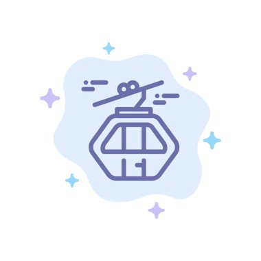 Alp, Arktik, Kanada, Gondol, İskandinavya Mavi Simge Abstra