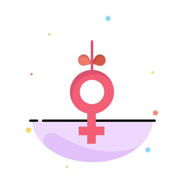 Genderové, symbol, pás karet abstraktní plochá barva šablona — Stockový vektor