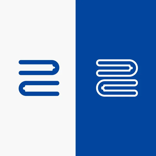 Clean, Cleaning, Towel Line and Glyph Fad icon Blue banner Lin — стоковый вектор