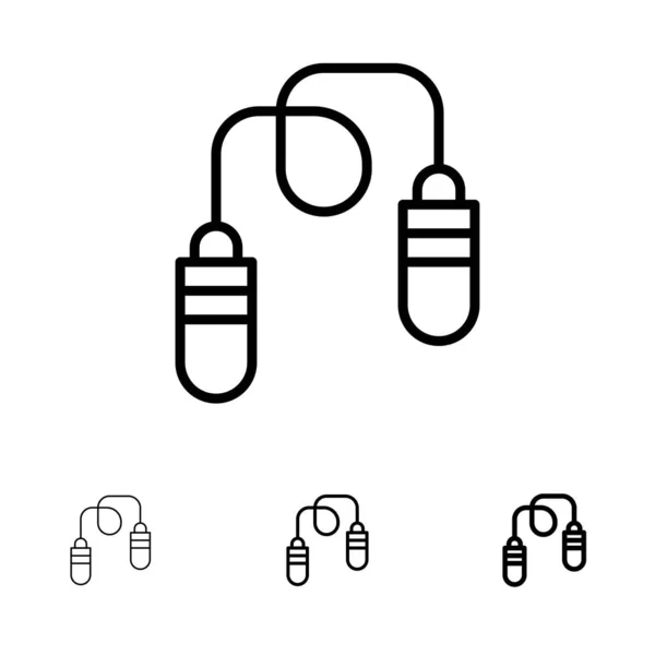 Exercice, Salle de Sport, Corde à sauter, Saut d'obstacles — Image vectorielle