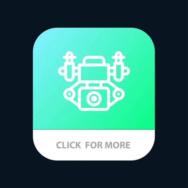 Action, Kamera, Technologie mobile App-Taste. Android und ios li — Stockvektor