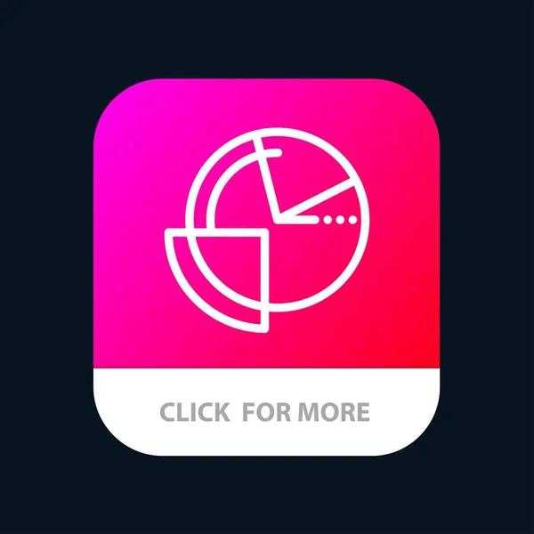 Análise, Gráfico, Dados, Diagrama, Monitoramento Mobile App Button. Um — Vetor de Stock