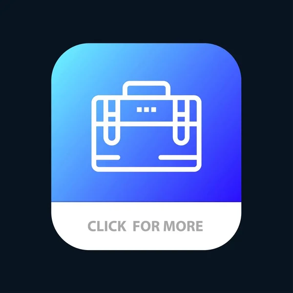 Сумка, офисная сумка, работа, Motivation Mobile App Button. Android — стоковый вектор