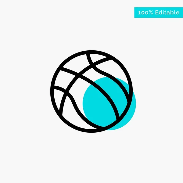 Ball, Basketball, Nba, Sport turquoise highlight circle point Ve