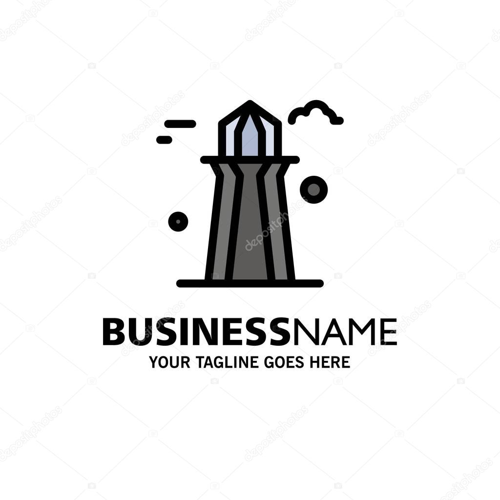 Canada, Co Tower, Canada Tower, Building Business Logo Template.
