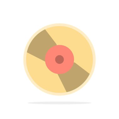 CD, DVD, disk, aygıt soyut daire arka plan düz renk simgesi