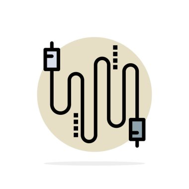 Ses, Kablo, Kablolar, İletişim Soyut Daire Arka Plan F