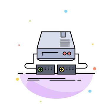 Konsol, oyun, oyun, Pad, sürücü düz renk simge vektör