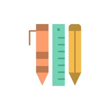 Araçlar, Temel Araçlar, Sabit, Öğeler, Kalem Düz Renk Simgesi.