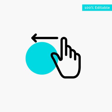 Parmak, Jestler, El, Sol turkuaz vurgu daire noktası Ve