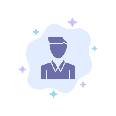 Hesap, İnsan, İnsan, Kişi, Soyut Bulutta Profil Mavi Simge