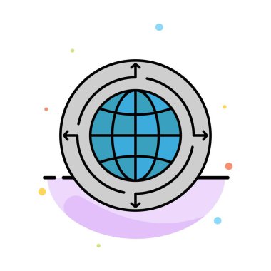 Küre, İş, İletişim, Bağlantı, Küresel, Dünya Abstra