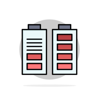 Akümülatör, Pil, Güç, Tam Soyut Daire Arka Plan Fla