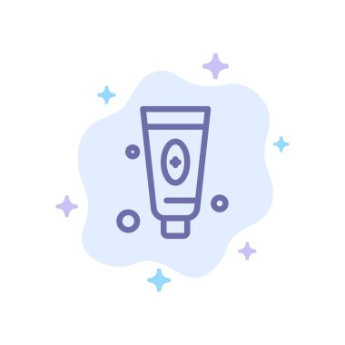 Soyut Bulut Backgro'da Güzellik, Kozmetik, Yüz, Köpük Mavi Sonu