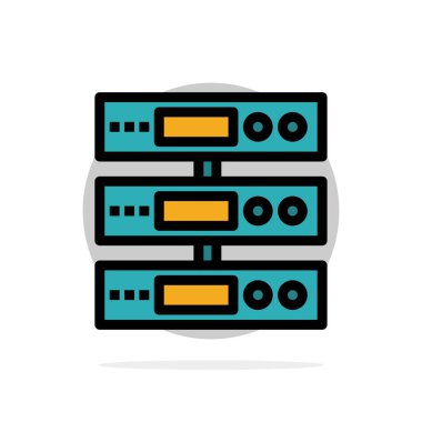 Sunucu, Veri, Depolama, Bulut, Dosyalar Soyut Daire Arka Plan F