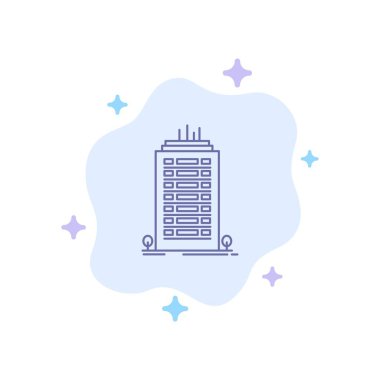 Soyut Bulut üzerine Bina, Ofis, Gökdelen, Kule Mavi Sonu 