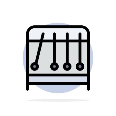 Fizik, Sarkaç, Bilim Soyut Daire Arka Plan Düz renk