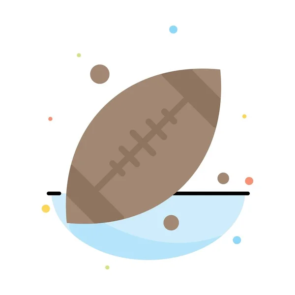 Ball, Football, Sport, Usa Abstract Flat Color Icon Template
