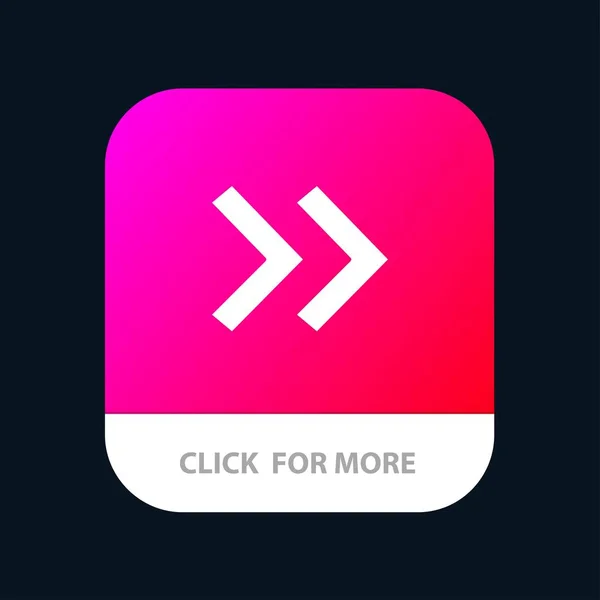 Arrow, Arrows, Right Mobile App Button. Android and IOS Glyph Ve — Stock Vector