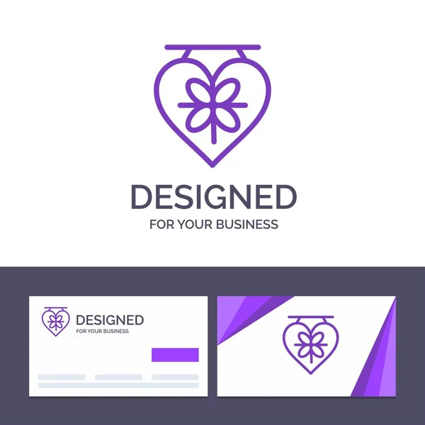Creative Business Card and Logo template Board, Love, Heart, Wed — Stock Vector