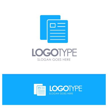 Eğitim, Okul, Test, Okul Mavi Katı Logo için yer t